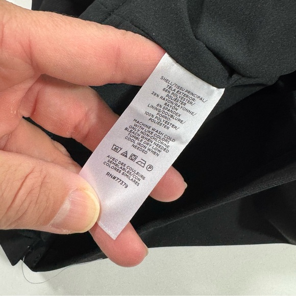 Ann Taylor Scoop Neck Dress Bi Stretch Black Office - Picture 4 of 8